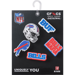 NFL Buffalo Bills 5 Pack Jibbitz Shoe Charm for Women|Men|Jibbitz™ Charms
