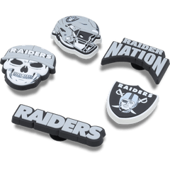 NFL Las Vegas Raiders 5 Pack Jibbitz Shoe Charm for Women|Men|Jibbitz™ Charms