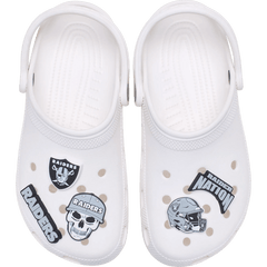 NFL Las Vegas Raiders 5 Pack Jibbitz Shoe Charm for Women|Men|Jibbitz™ Charms