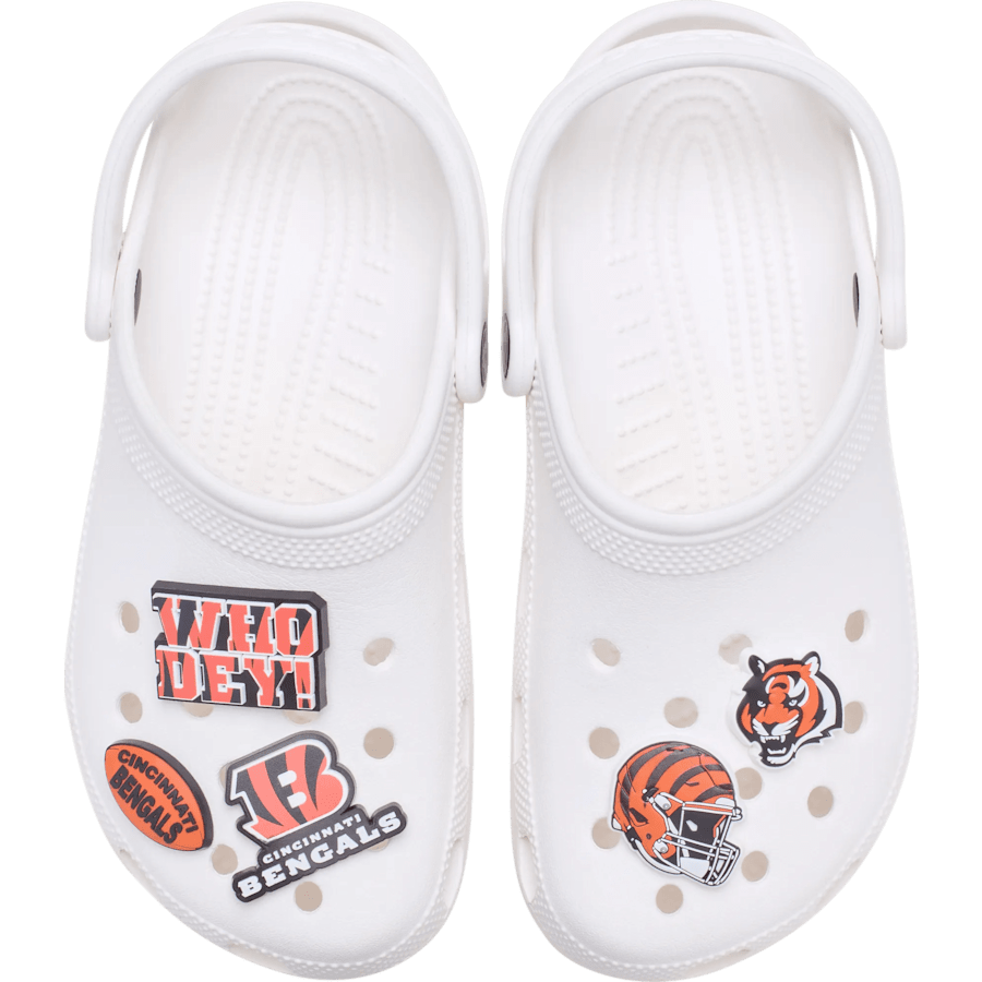 NFL Cincinnati Bengals 5 Pack Jibbitz Shoe Charm for Women|Men|Jibbitz™ Charms