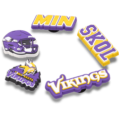 NFL Minnesota Vikings 5 Pack Jibbitz Shoe Charm for Women|Men|Jibbitz™ Charms