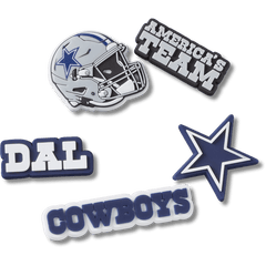 NFL Dallas Cowboys 5 Pack Jibbitz Shoe Charm for Women|Men|Jibbitz™ Charms