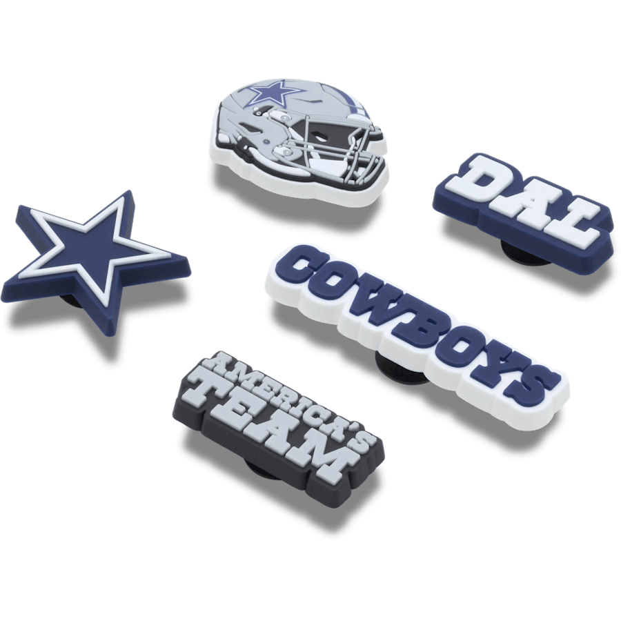 NFL Dallas Cowboys 5 Pack Jibbitz Shoe Charm for Women|Men|Jibbitz™ Charms