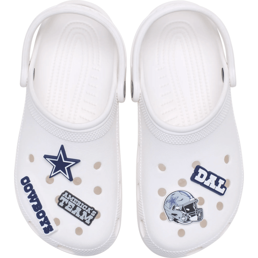 NFL Dallas Cowboys 5 Pack Jibbitz Shoe Charm for Women|Men|Jibbitz™ Charms