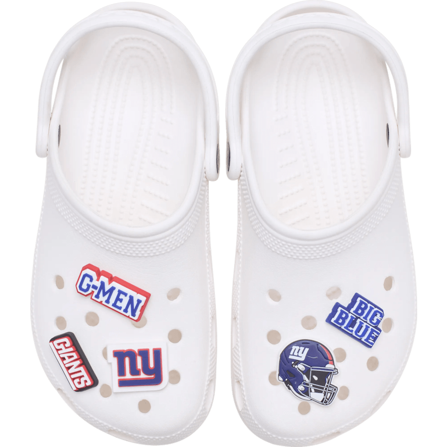 NFL New York Giants 5 Pack Jibbitz Shoe Charm for Women|Men|Jibbitz™ Charms