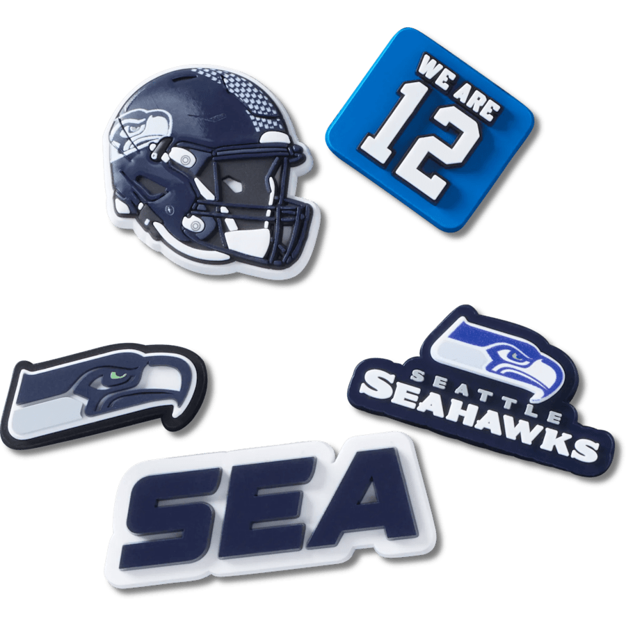 NFL Seattle Seahawks 5 Pack Jibbitz Shoe Charm for Women|Men|Jibbitz™ Charms
