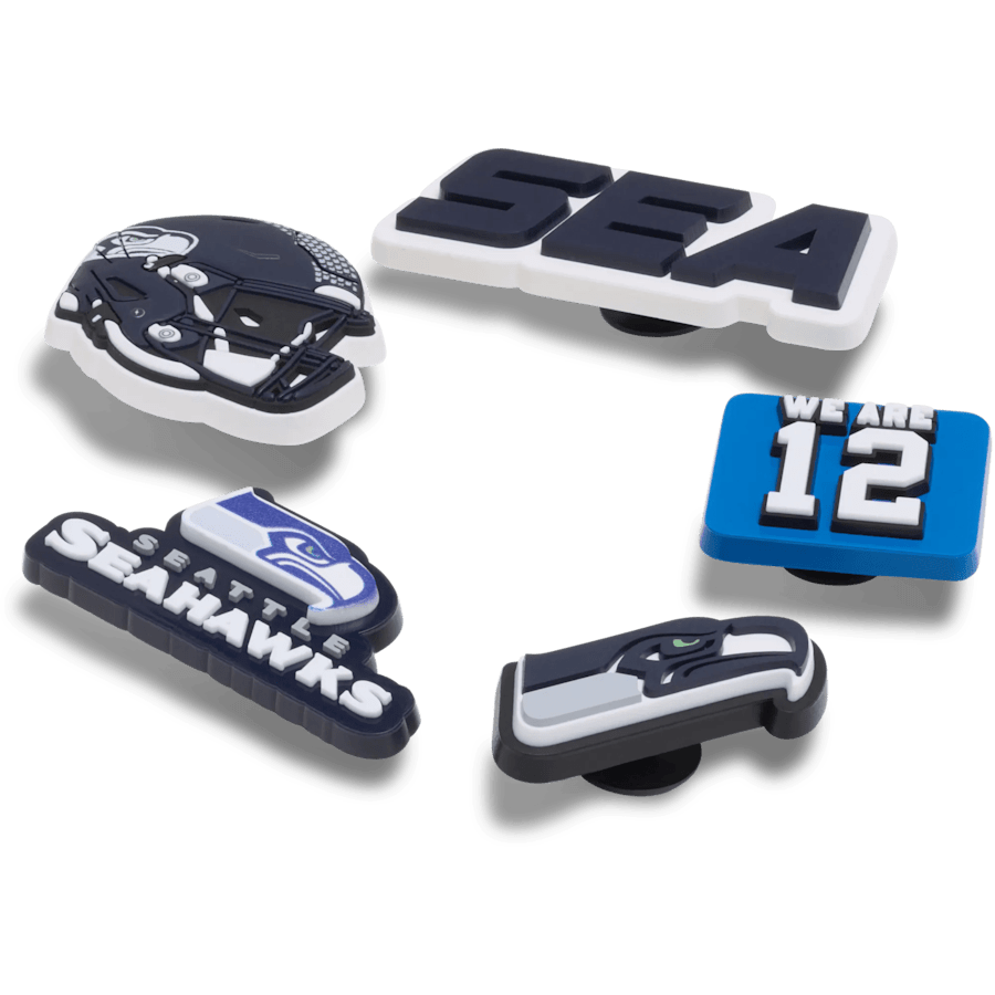 NFL Seattle Seahawks 5 Pack Jibbitz Shoe Charm for Women|Men|Jibbitz™ Charms