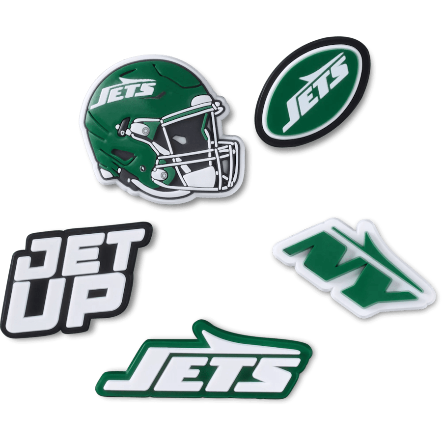 NFL New York Jets 5 Pack Jibbitz Shoe Charm for Women|Men|Jibbitz™ Charms
