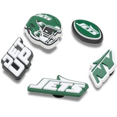 NFL New York Jets 5 Pack Jibbitz Shoe Charm for Women|Men|Jibbitz™ Charms
