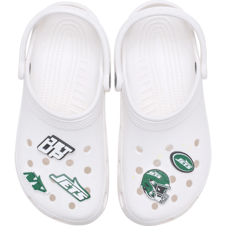NFL New York Jets 5 Pack Jibbitz Shoe Charm for Women|Men|Jibbitz™ Charms