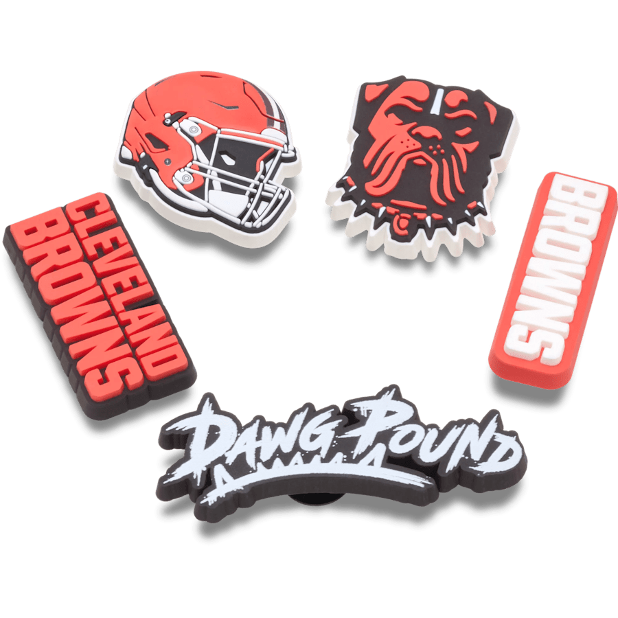 NFL Cleveland Browns 5 Pack Jibbitz Shoe Charm for Women|Men|Jibbitz™ Charms