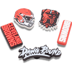 NFL Cleveland Browns 5 Pack Jibbitz Shoe Charm for Women|Men|Jibbitz™ Charms