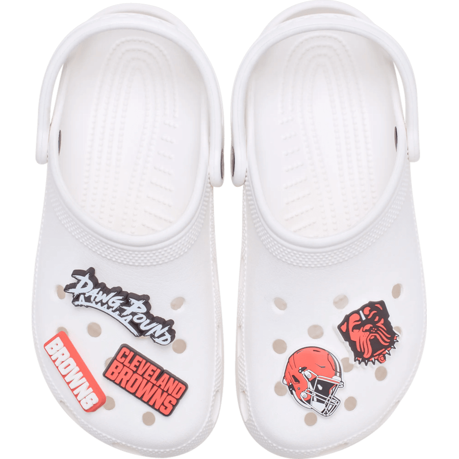NFL Cleveland Browns 5 Pack Jibbitz Shoe Charm for Women|Men|Jibbitz™ Charms