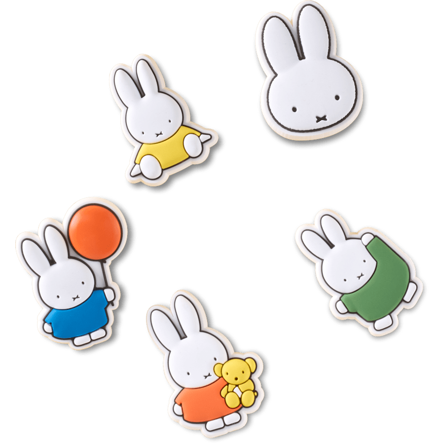 Miffy 5 Pack Jibbitz™ charms for Women|Men|Jibbitz™ Charms