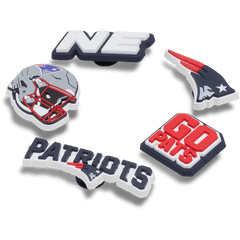 NFL New England Patriots 5 Pack Jibbitz Shoe Charm for Women|Men|Jibbitz™ Charms