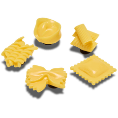 Realistic Pasta 5 Pack Jibbitz™ charms for Women|Men|Jibbitz™ Charms