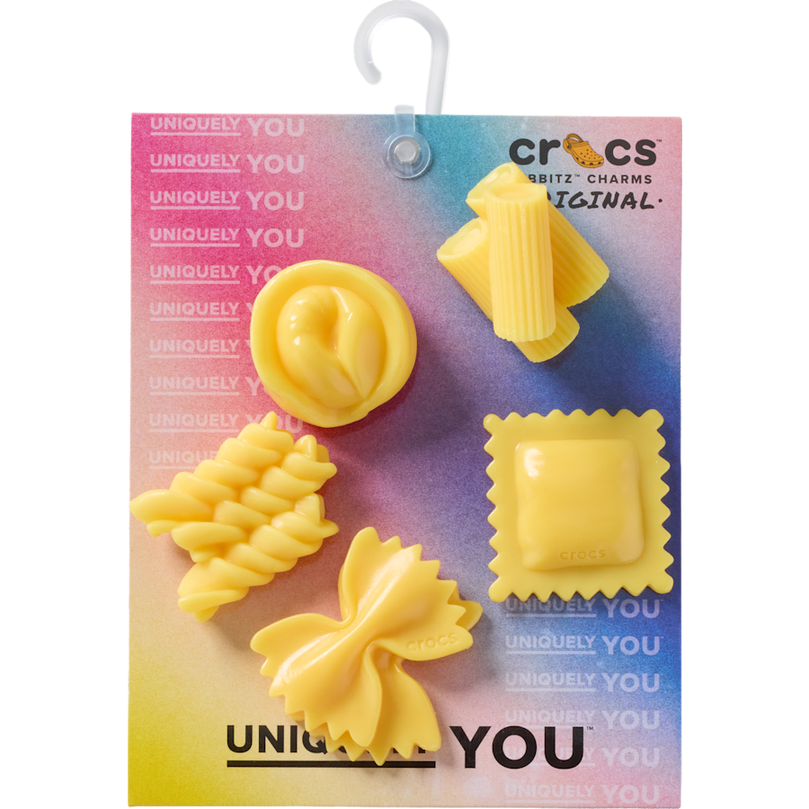 Realistic Pasta 5 Pack Jibbitz™ charms for Women|Men|Jibbitz™ Charms