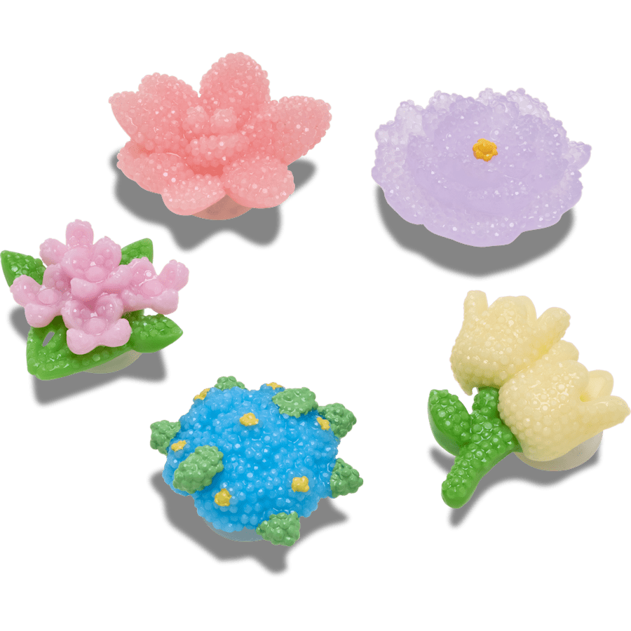 Beaded Flowers 5 Pack Jibbitz™ charms for Women|Men|Jibbitz™ Charms