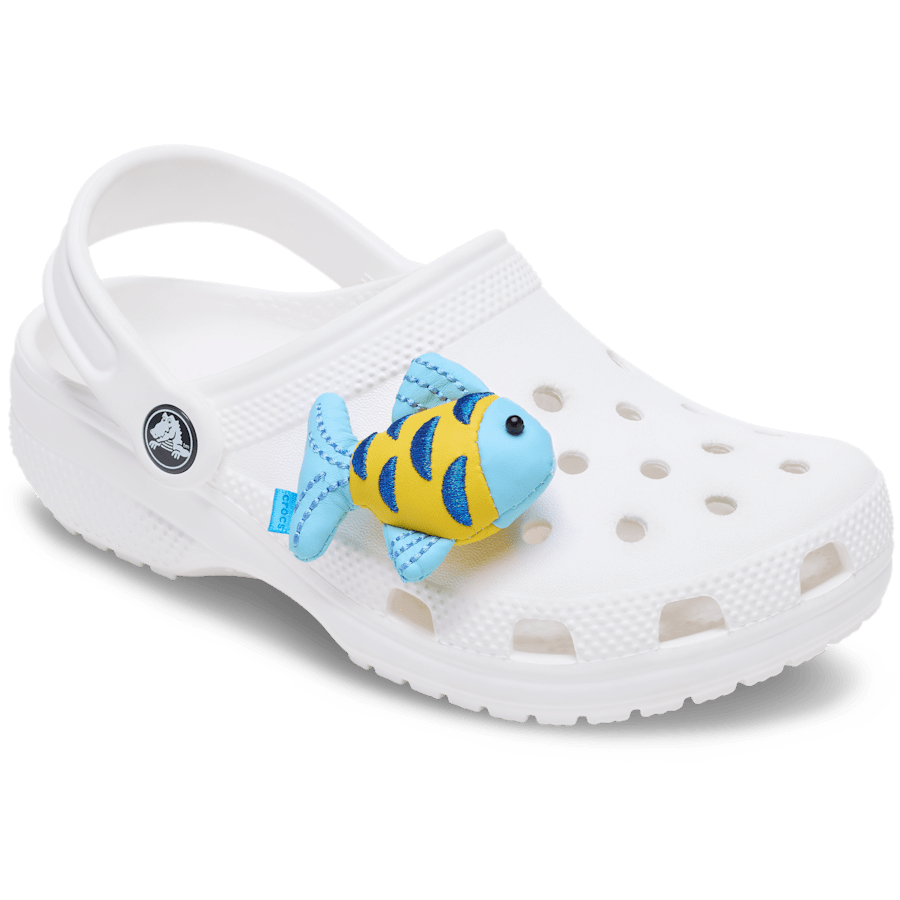 Blue and Gold Sparkle Fish Jibbitz™ charms for Women|Men