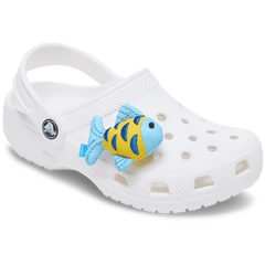 Blue and Gold Sparkle Fish Jibbitz™ charms for Women|Men