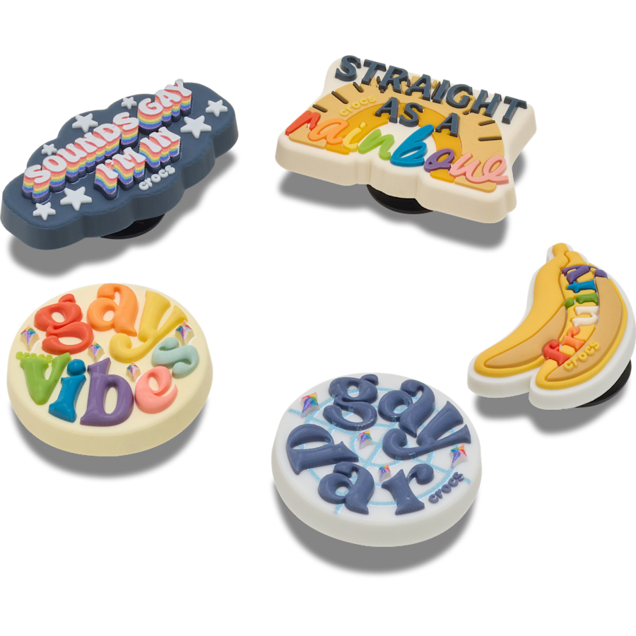 Irreverent Pride 5 Pack Jibbitz™ charms for Women|Men|Jibbitz™ Charms