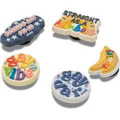 Irreverent Pride 5 Pack Jibbitz™ charms for Women|Men|Jibbitz™ Charms