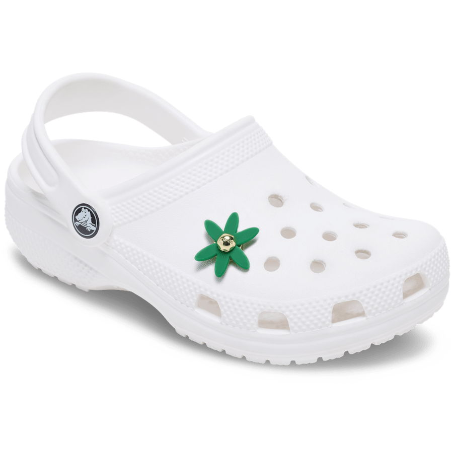 Retro Green Spinner Flower Jibbitz™ charms for Women|Men