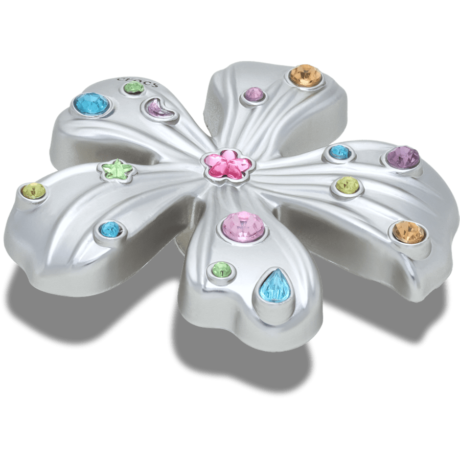 Silver Meta Gem Flower Jibbitz™ charms for Women|Men