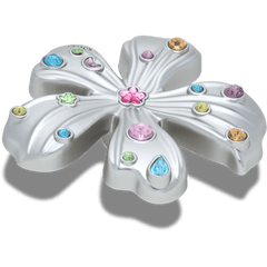 Silver Meta Gem Flower Jibbitz™ charms for Women|Men
