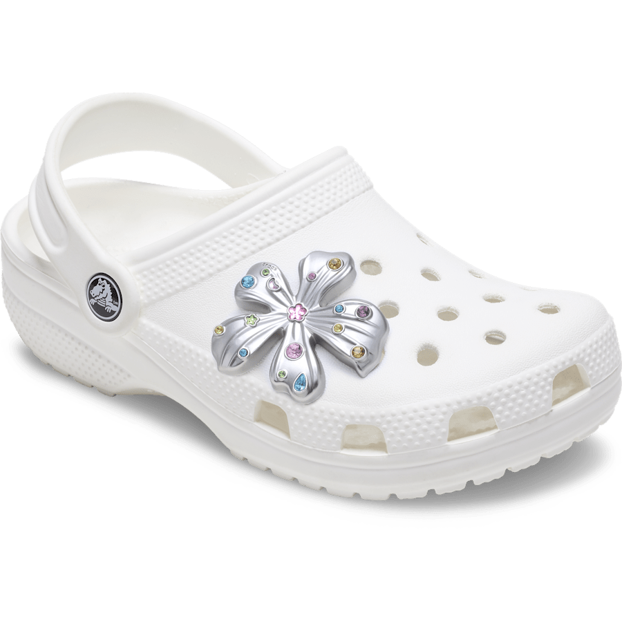 Silver Meta Gem Flower Jibbitz™ charms for Women|Men