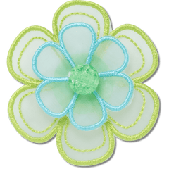 Green Mesh Flower Jibbitz™ charms for Women|Men
