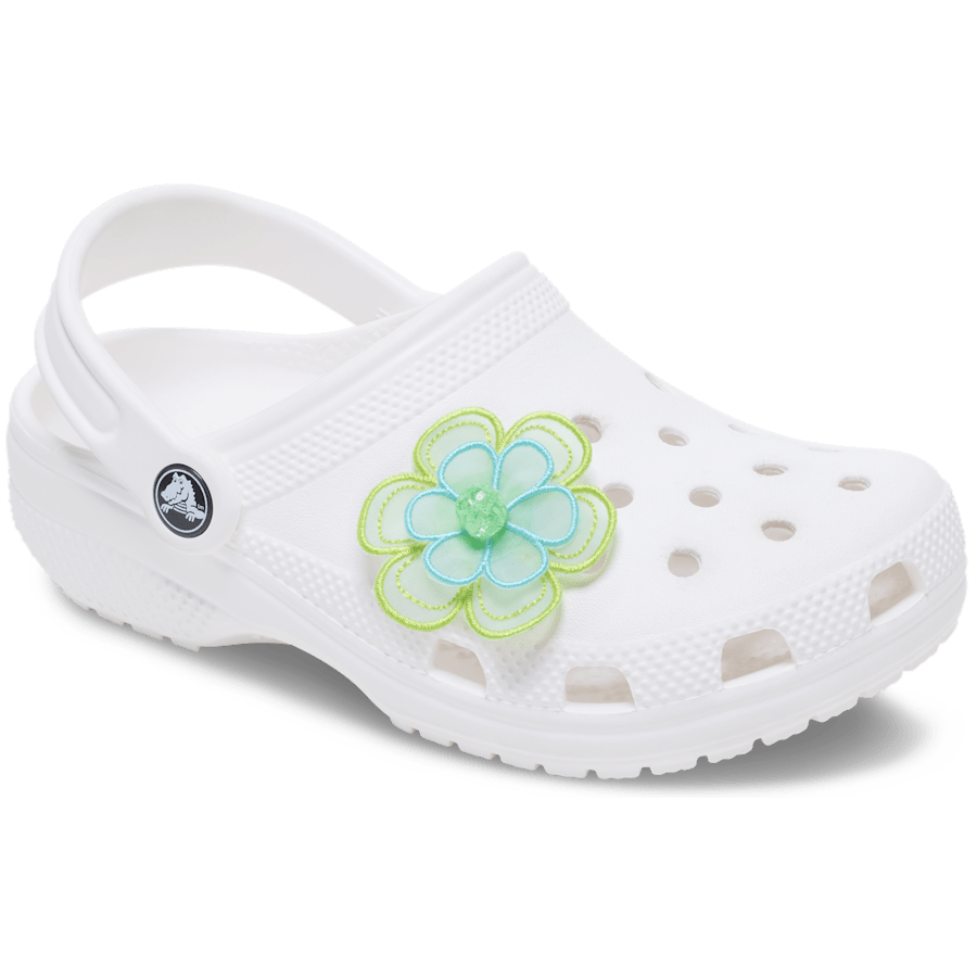 Green Mesh Flower Jibbitz™ charms for Women|Men
