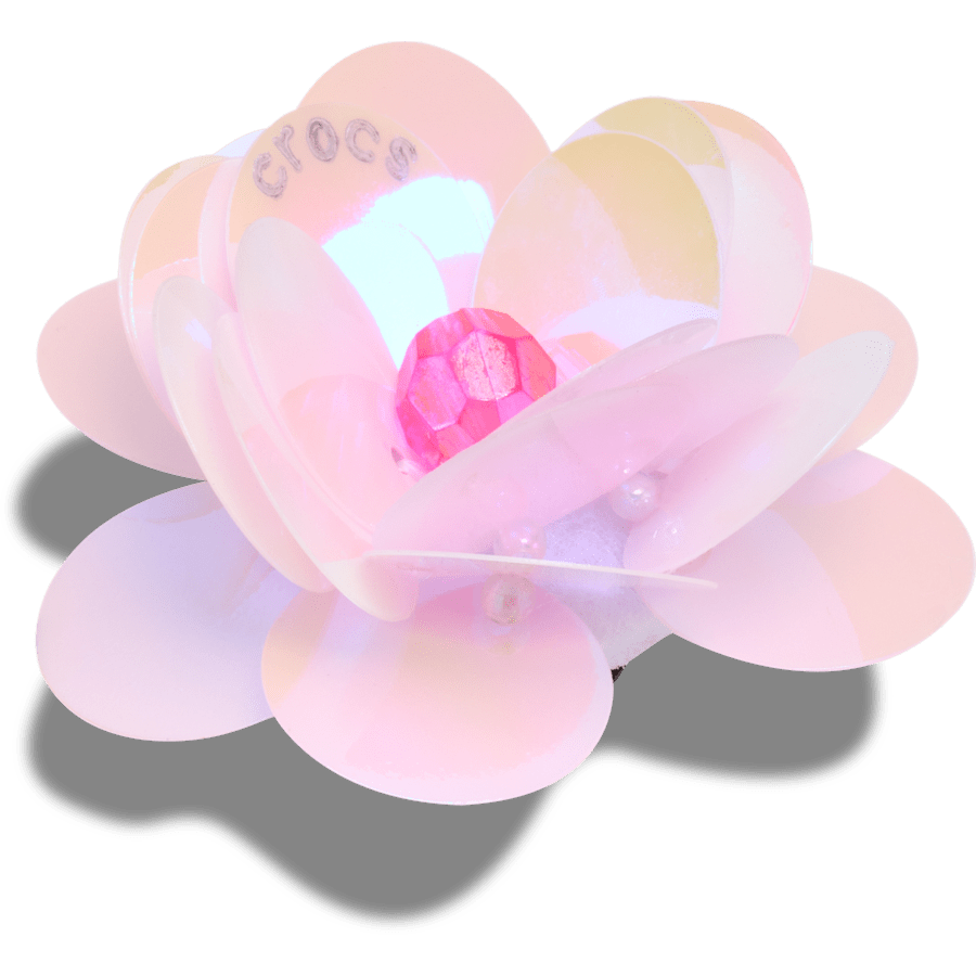 Sequin Pink Flower Jibbitz™ charms for Women|Men