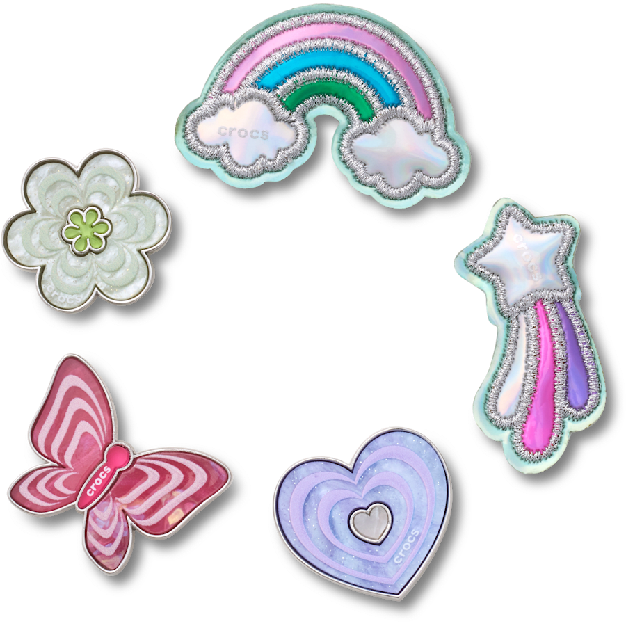Funky Girly Icons 5 Pack Jibbitz™ charms for Women|Men|Jibbitz™ Charms