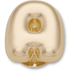 Gold Bubble Letter A Jibbitz™ charms for Women|Men|Jibbitz™ Charms