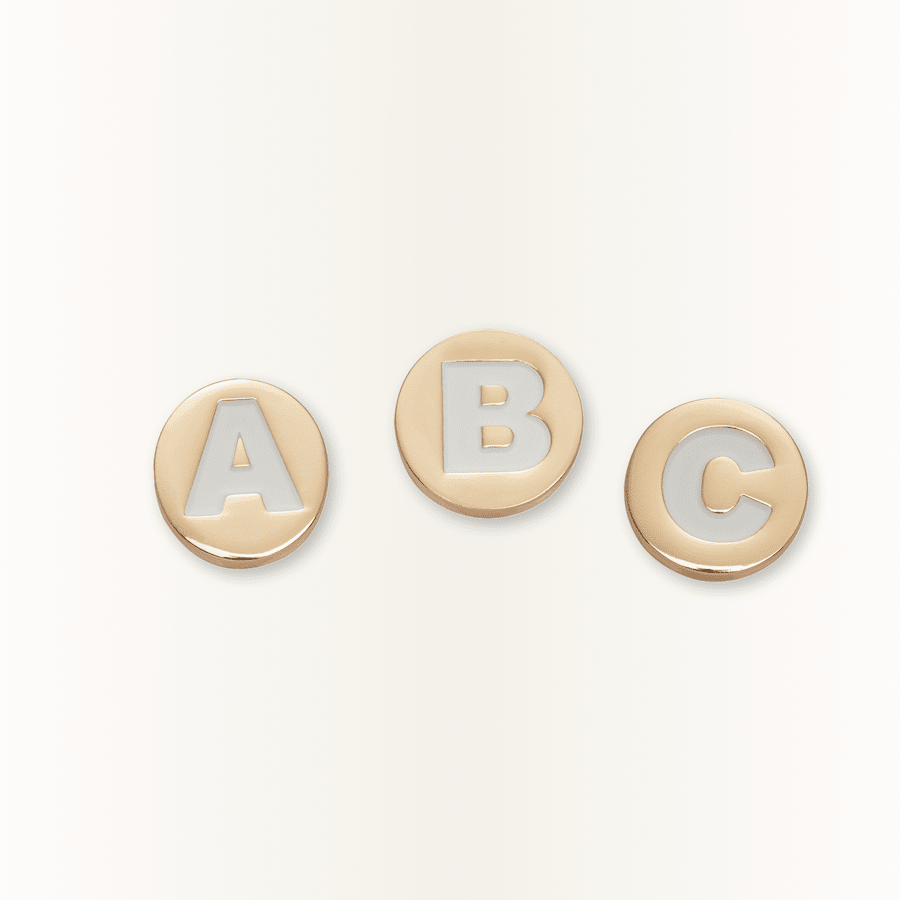 Gold Letter A-Z Jibbitz Shoe Charm for Women|Men|Jibbitz™ Charms