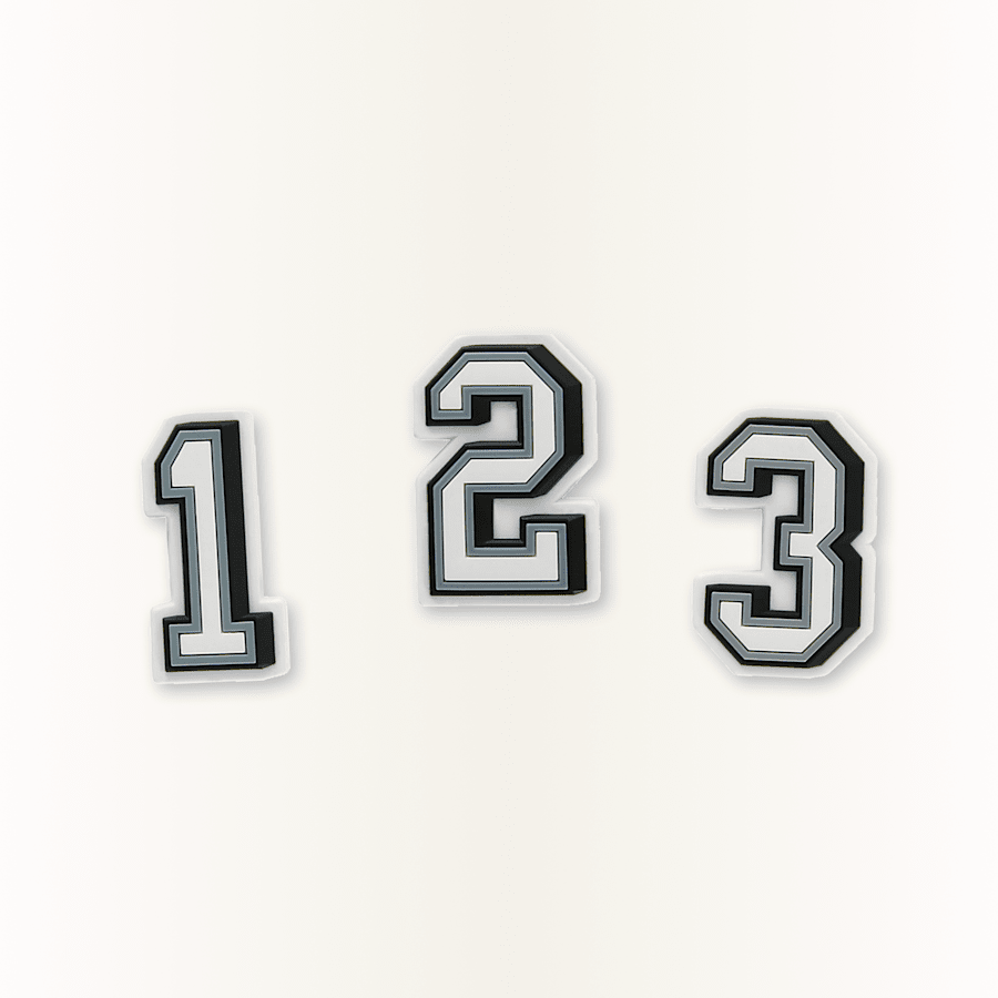 Number 0-9 Jibbitz Shoe Charm for Women|Men|Jibbitz™ Charms