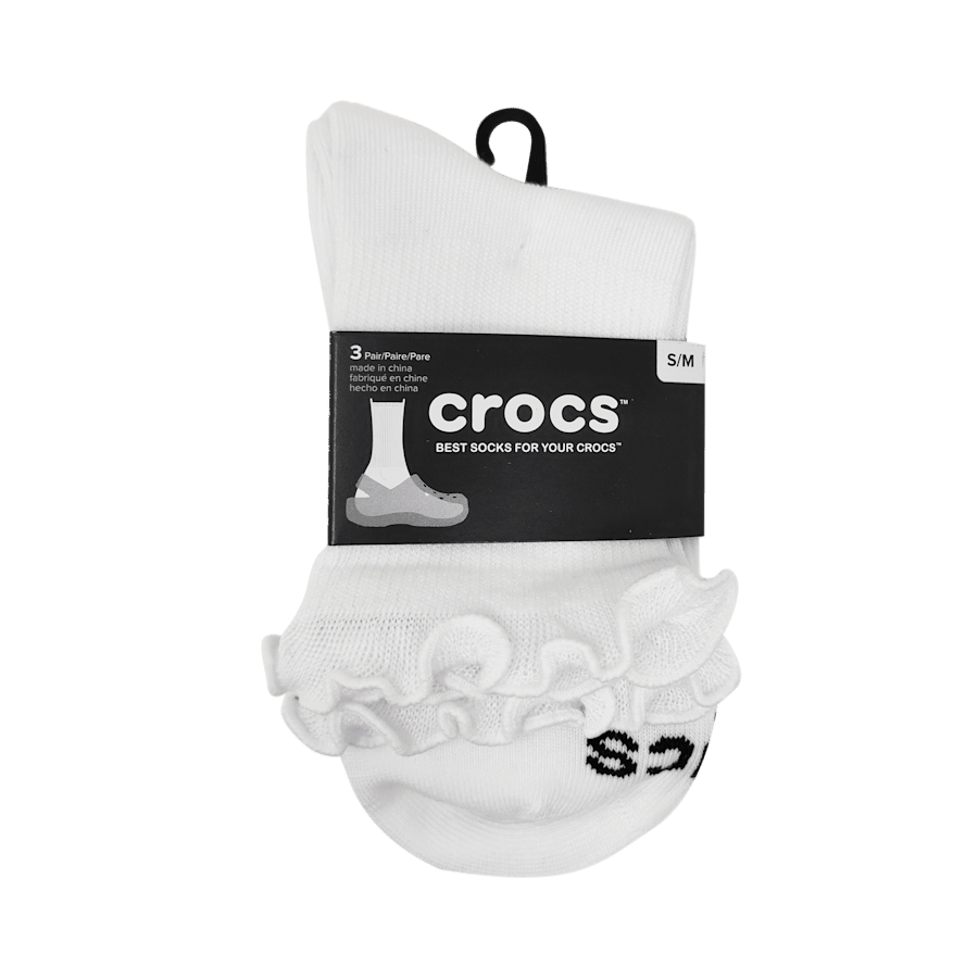 CrocsSocks Ruffle Ankle 3 PK for Women|Kids