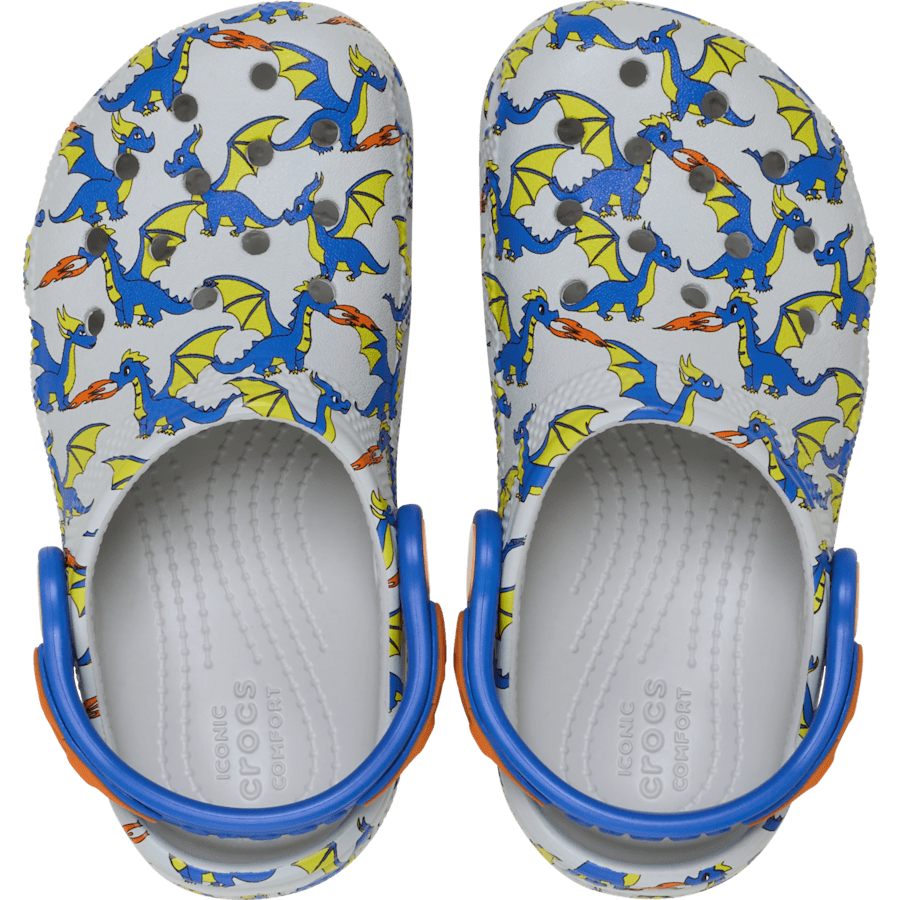 Toddler Classic Dragon Graphic Clog for Kids