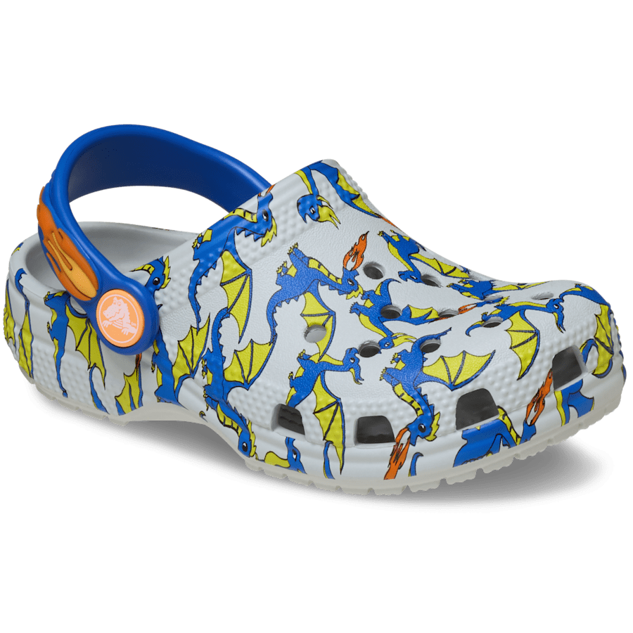 Toddler Classic Dragon Graphic Clog for Kids