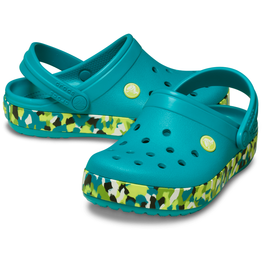 Kids' Crocband Glow Confetti Band Clog for Kids