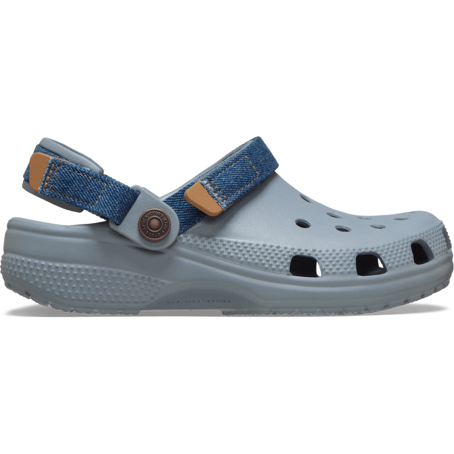Kids' Classic Denim Adjustable Backstrap Clog for Kids