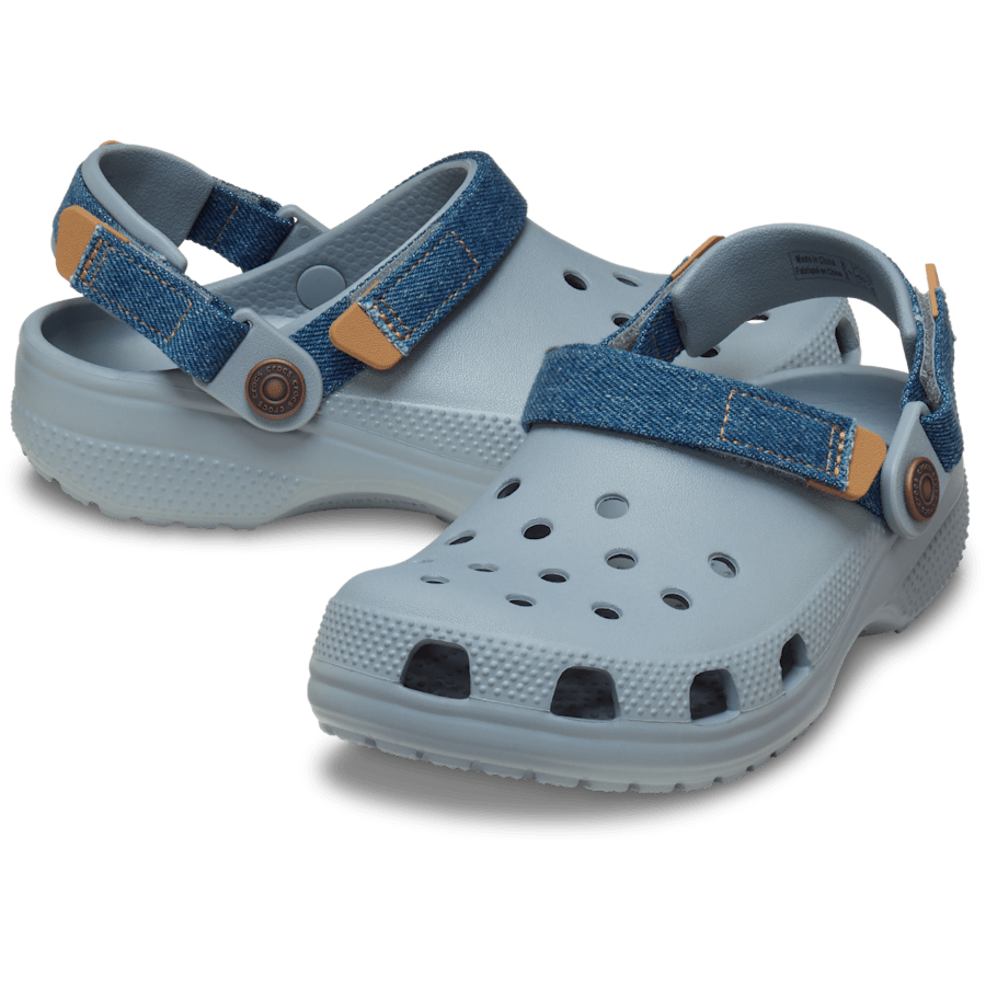 Kids' Classic Denim Adjustable Backstrap Clog for Kids