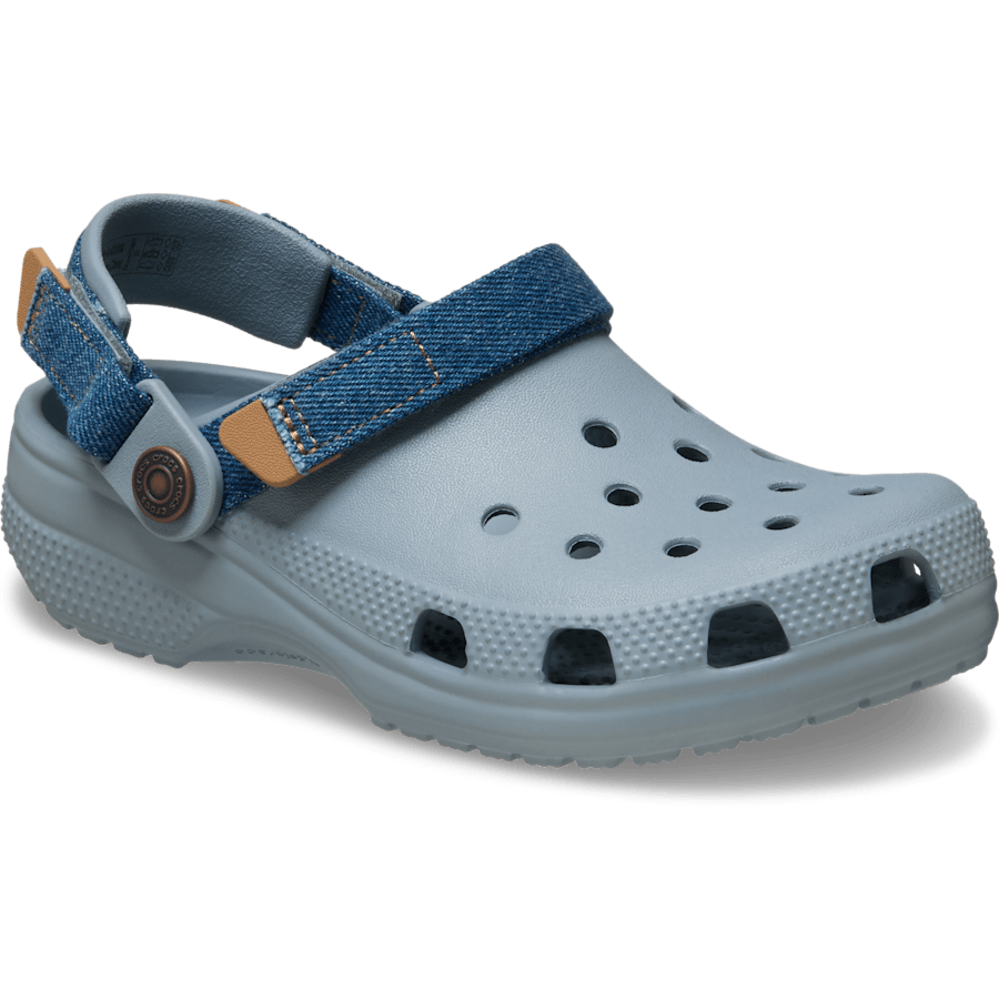 Kids' Classic Denim Adjustable Backstrap Clog for Kids