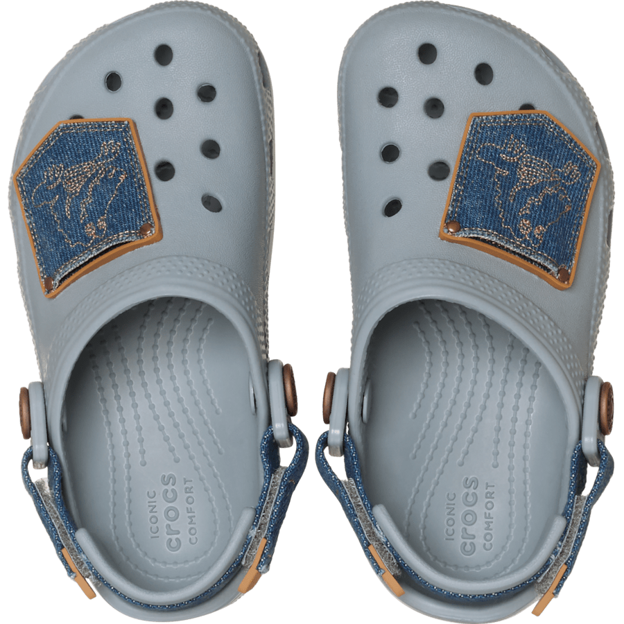Toddler Classic Denim Adjustable Backstrap Clog for Kids