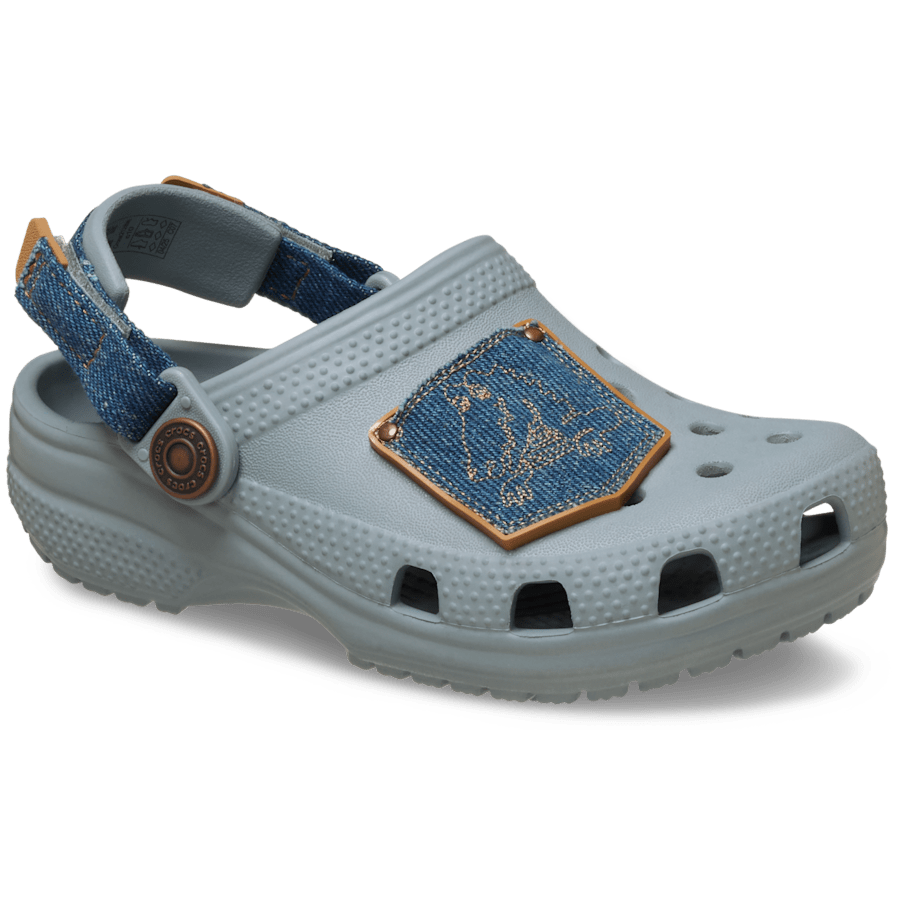 Toddler Classic Denim Adjustable Backstrap Clog for Kids