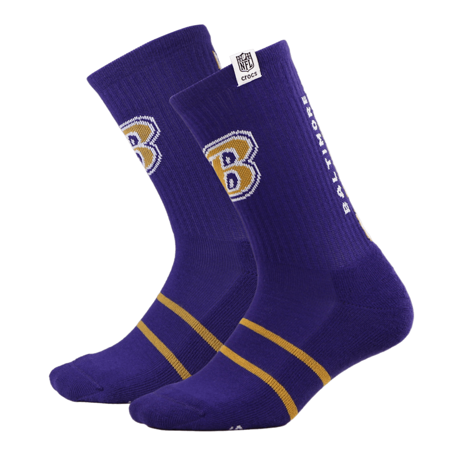 NFL Baltimore Ravens Crocs Socks for Men