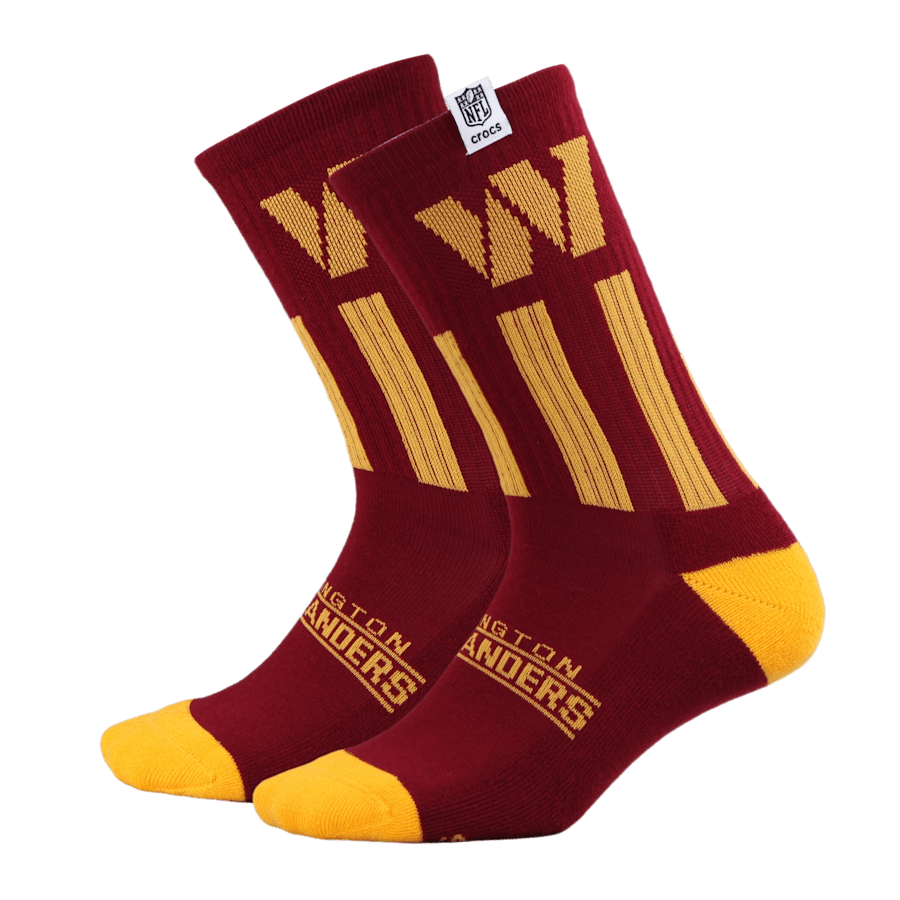 NFL Washington Commanders Crocs Socks for Men