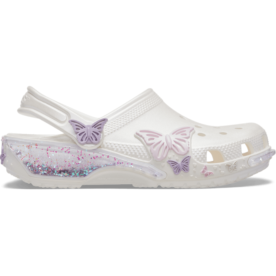 Toddler Classic Butterfly Sparkle Shaker Clog for Kids