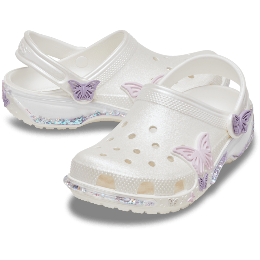 Toddler Classic Butterfly Sparkle Shaker Clog for Kids